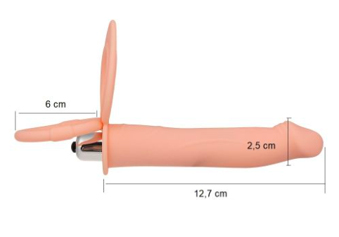 Vòng Đeo Dương Vật Kèm Dildo Rung Tăng Khoái Cảm